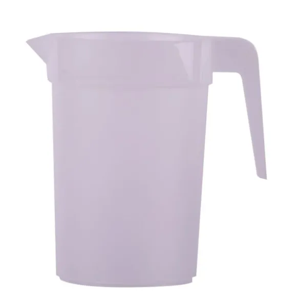 Carafe transparente avec anse en plastique réutilisable - 1 L