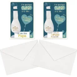 Carte Ballon Annonce - Tu vas être Papa / Notre famille s'agrandit - Collection Annonce de Grossesse