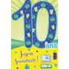 Carte d'Anniversaire Découp'âge avec enveloppe Garçon - 10 ans