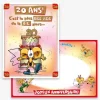 Carte d'Anniversaire Géante avec Enveloppe - 20 ans