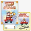 Carte d'Anniversaire Géante avec Enveloppe - 18 ans