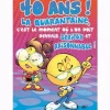 Carte d'Anniversaire Maxi Format avec Enveloppe - 40 ans
