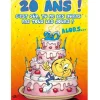 Carte d'Anniversaire Maxi Format avec Enveloppe - 20 ans