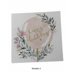 Carte de vœux - Joyeux Anniversaire - Modèle au choix