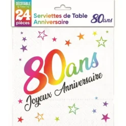 Carte de vœux - Joyeux Anniversaire - Âge au choix