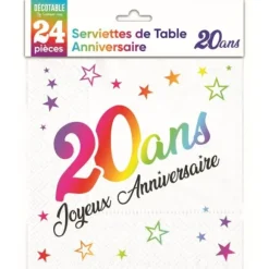 Carte de vœux - Joyeux Anniversaire - Âge au choix