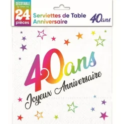 Carte de vœux - Joyeux Anniversaire - Âge au choix