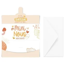 Carte Enveloppe Annonce - Mini Nous - Collection Annonce de Grossesse