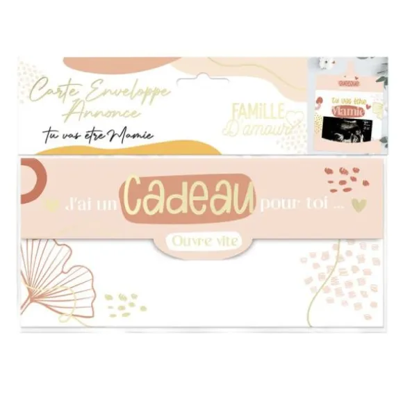 Carte Enveloppe Annonce - Tu vas être Mamie - Collection Annonce de Grossesse