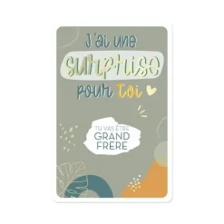 Carte à gratter Annonce - Tu vas être Grand Frère - Collection Annonce de Grossesse
