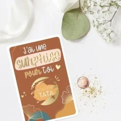 Carte à gratter Annonce - Tu vas être Tata - Collection Annonce de Grossesse