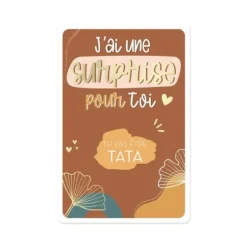 Carte à gratter Annonce - Tu vas être Tata - Collection Annonce de Grossesse