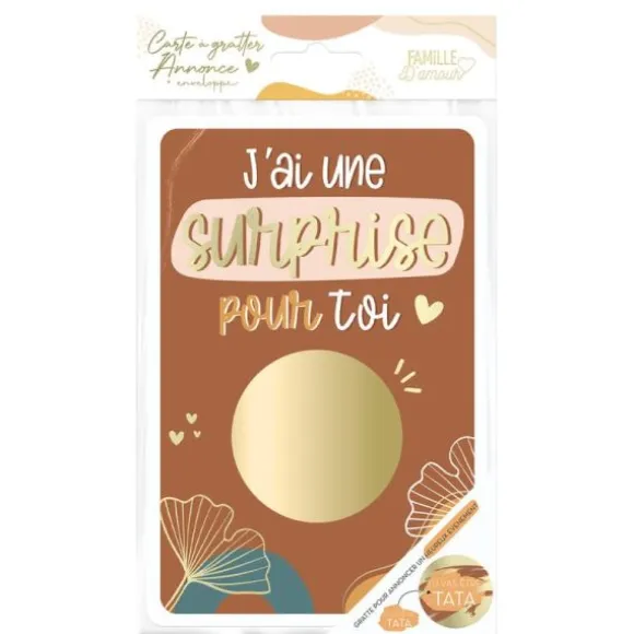 Carte à gratter Annonce - Tu vas être Tata - Collection Annonce de Grossesse