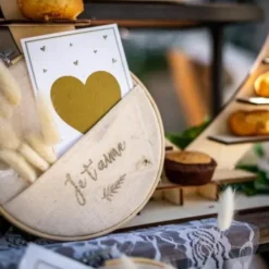 Carte à gratter avec enveloppe petit cœur
