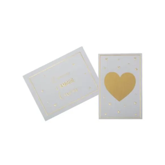 Carte à gratter avec enveloppe petit cœur