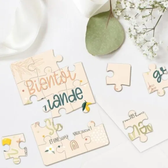 Carte Puzzle Annonce - Bientôt Grande Sœur - Collection Annonce de Grossesse