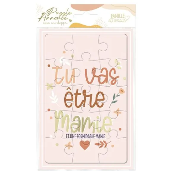 Carte Puzzle Annonce - Tu vas être Mamie - Collection Annonce de Grossesse
