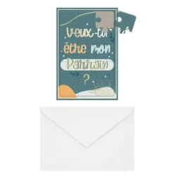 Carte Puzzle Annonce - Veux-tu être mon Parrain ? - Collection Annonce de Grossesse