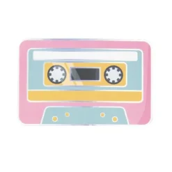 8 cartes en forme de cassette - 14,8 x 9,5 cm - Collection 90's Party