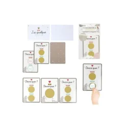 6 Cartes à gratter avec enveloppes - Modèle au choix