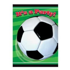 Cartons d'invitation x8 - Collection Soccer