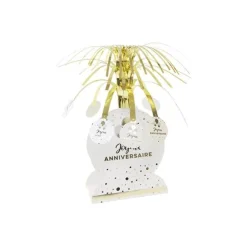 Centre de table "Joyeux Anniversaire" - 34 x 17 cm - Collection Splendid