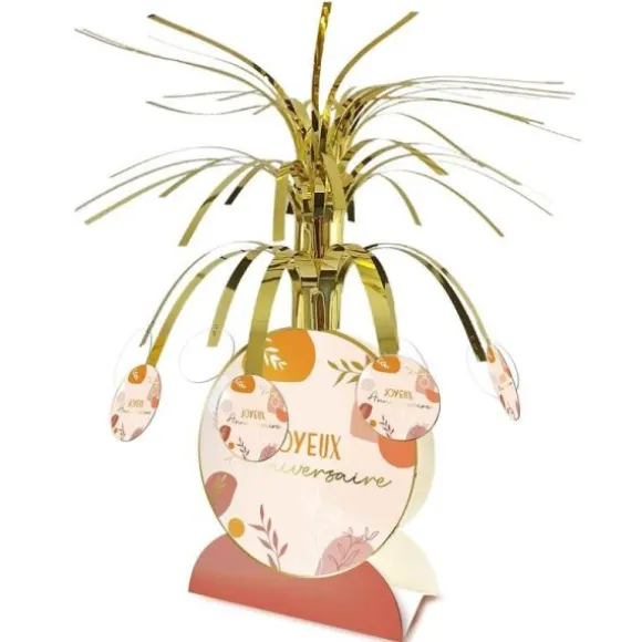Centre de table - Joyeux Anniversaire - Collection Terracotta