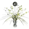 Centre de Table Palmier 40 Ans - Argent / Or