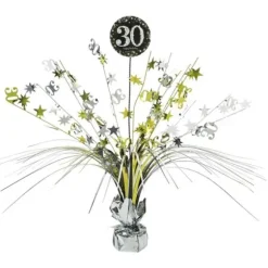 Centre de Table Palmier 30 Ans - Argent / Or
