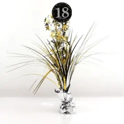 Centre de Table Palmier 18 Ans - Argent / Or