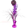 Centre de Table Palmier 60 Ans - Violet / Rose