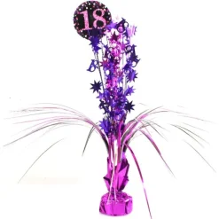 Centre de Table Palmier 18 Ans - Violet / Rose