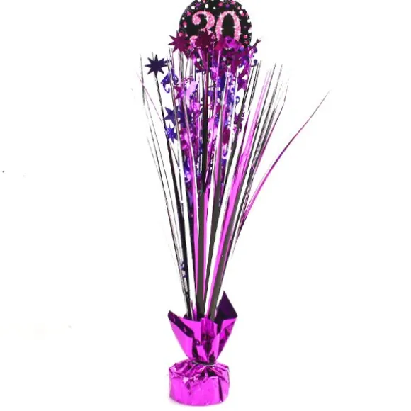 Centre de Table Palmier 30 Ans - Violet / Rose