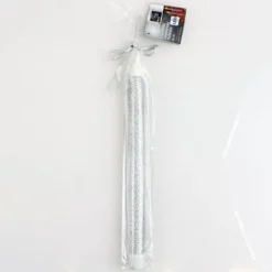 Chandelle argentée LED - 28cm