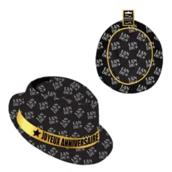 Chapeau Anniversaire Borsalino - Noir et Or