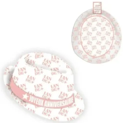 Chapeau Anniversaire Borsalino - Blanc et Rose