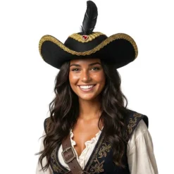 Chapeau d'Amiral Pirate pour femme