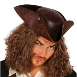 Chapeau de corsaire marron