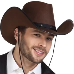 Chapeau de Cow Boy Adulte Wichita Marron