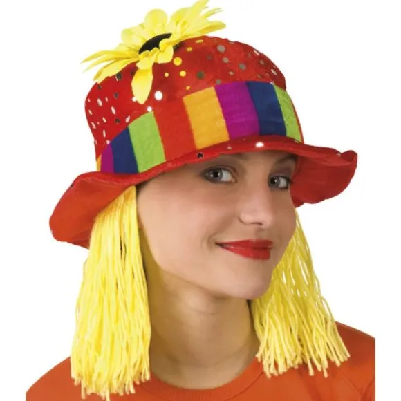 Chapeau de Femme Clown avec Tournesol