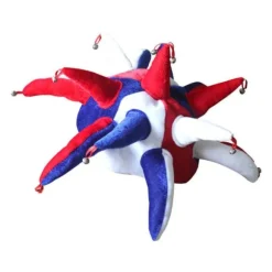Chapeau de fou tricolore avec grelots