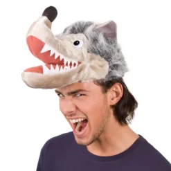 Chapeau de Loup en peluche