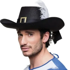 Chapeau de Mousquetaire Noir pour Homme