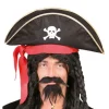 Chapeau de Pirate Adulte avec Bandeau Rouge