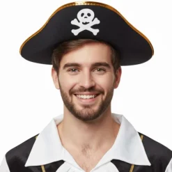 Chapeau de Pirate avec galon doré