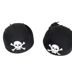 Chapeau de pirate en forme de bandana à tête de mort