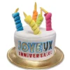 Chapeau doré en forme de gâteau d'anniversaire - Joyeux Anniversaire