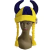 1 Chapeau Gaulois Jaune et Bleu