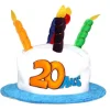 Chapeau Joyeux anniversaire 20 Ans Blanc