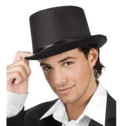 Chapeau Satin Gala Noir